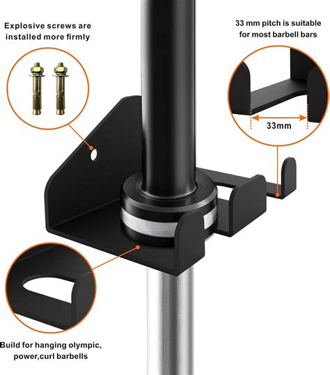 YZZHAJ Olympic Barbell Hanger,Garage Gym Bar Wall India | Ubuy