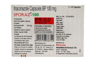 Sporaz 100 Mg Capsule 10 - Uses, Side Effects, Dosage, Price | Truemeds