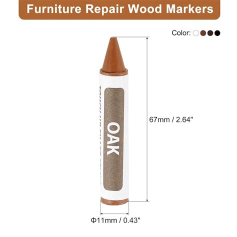 Unique Bargains Furniture Repair Wood Markers 5pcs 5 Colors Touch Up ...