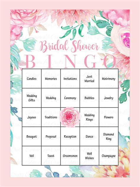Bridal Shower Games Free Printable - UK Printable Hub