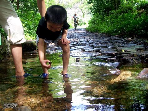 小溪边玩水，山里树荫下的溪水很清很凉爽，避暑好去处，山泉水透心凉有点甜 - YouTube