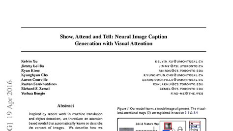 Show, Attend and Tell: Neural Image Caption Generation Insights - Studocu