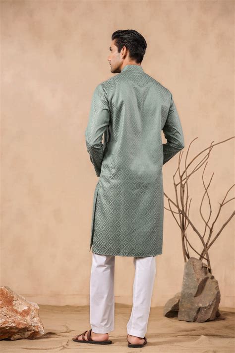 Buy Pista Color Kurta Pajama For Men @ â‚¹2199 Online | Cityvibes