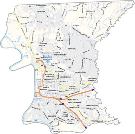 Louisiana Parish Map - US County Maps