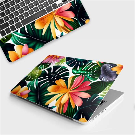 Tropical Leaves Florals Laptop Skin - Embrace Exotic Beauty with ...