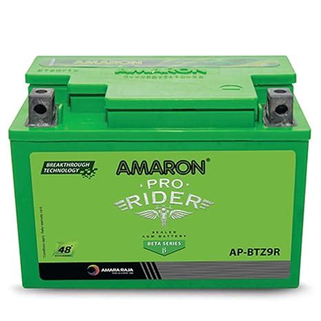 Amaron Pro Bike Rider Battery -BETA Series-BTZ9R with Warranty- 48 ...
