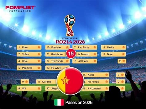 2026 World Cup Draw Results - World Cup Draw