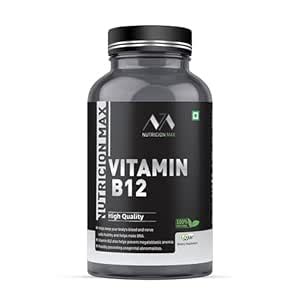NUTRICION MAX Vitamin B12 Capsule, Promotes Nerve Health, Immune ...