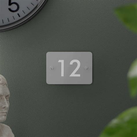 Futura (Glossy Grey) House Number/Name Sign - Multiple Sizes Available ...