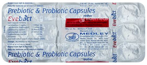 Evebact Capsule 14 - Uses, Side Effects, Dosage, Price | Truemeds