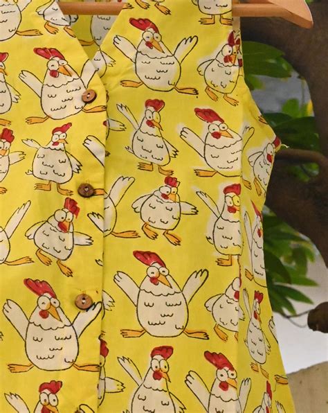 Kuk-Doo-Koo Cotton Dress for Girls – Phutari