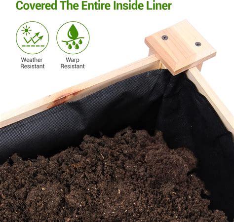 Buy Raised Garden Bed with Legs, Ohuhu Elevated Wood Planter Box with ...