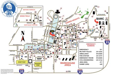Map Of Fort Sam Houston Texas