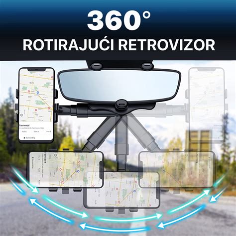 Drzac za mobilni telefon za retrovizor 4.7" - 6.7" - Mob-Shop