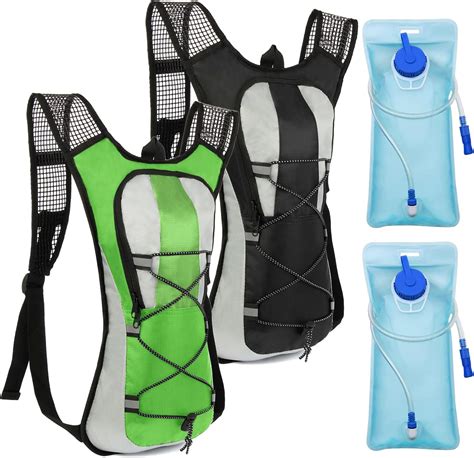 2Pc Hydration Pack Backpack, Water Backpack with 2L Bladder, Suitable ...