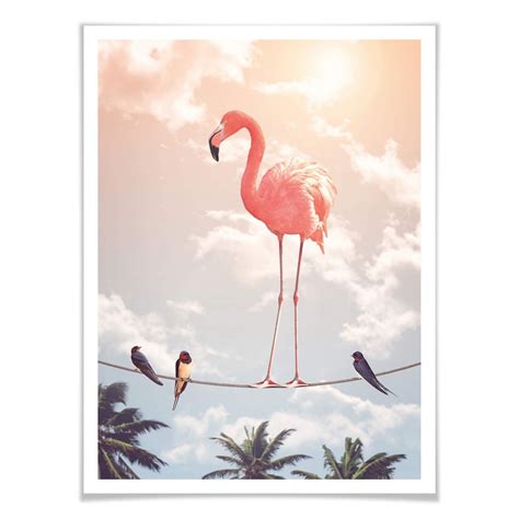 Poster Loose - Flamingo and Friends | wall-art.com