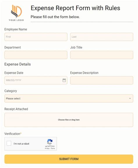 Image result for How to Fill Out Expense Report Form