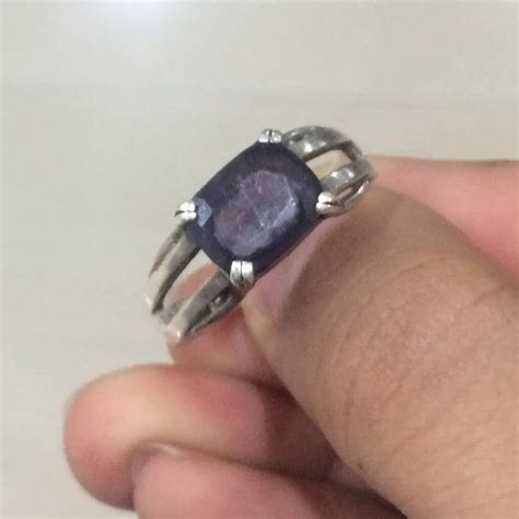Rings - Custom Made Platinum Ring With Color Stone