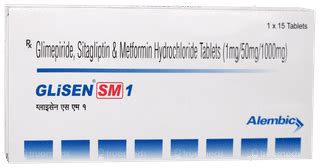 Glisen Sm 1 Tablet 15 - Uses, Side Effects, Dosage, Price | Truemeds