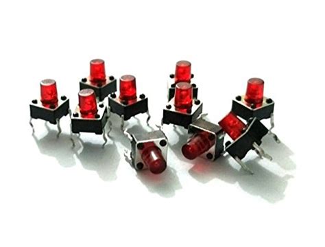 OLatus 4 Pin Tactile Switch micro - Push to ON button Reset Switch ...