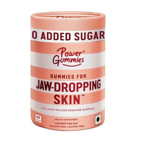 Buy POWER GUMMIES JAW DROPPING SKIN COLLAGEN BUILDER GUMMIES | UNISEX ...