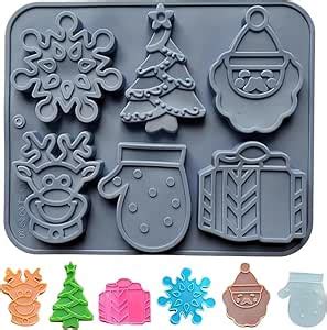 HUSAINIMART | Christmas Silicone Mould 6 Cavity 3D Santa Claus ...