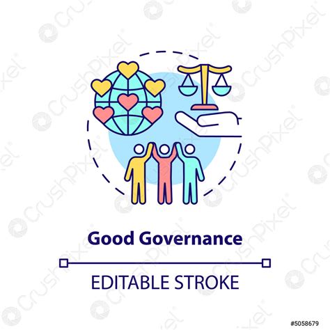 Good governance concept icon - stock vector 5058679 | Crushpixel