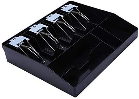 Divinext ABS Cash Drawer, 4 Cash and 4 Coin Compartment, Cashier ...