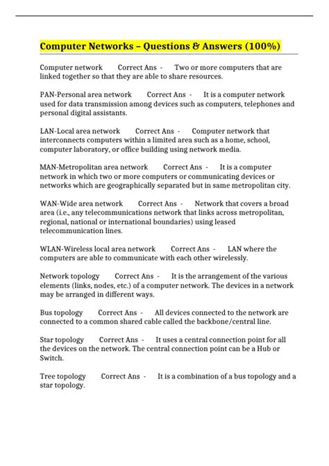 Image result for Networks CompTIA Questions