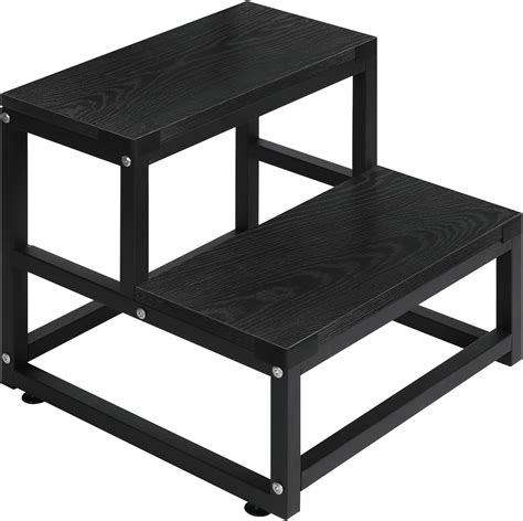 Amazon.com: LIANTRAL Step Stools for Adults Kids, 2 Step Stool for High Beds, Heavy Duty Steel ...