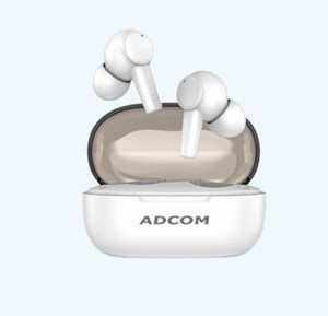 Pious Adcom Long-Life TWS Earbuds 7 Day Standby 12.4mm Bass Power, Dual ...