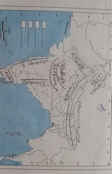 Where are the Shivalik range on the political outline map of India ...