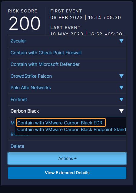 VMware EDR Console 的图像结果