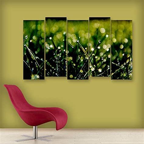 Inephos Multiple Frames Grass Wall Painting (Multicolour, 150cm X 76cm ...