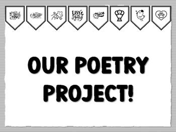 OUR POETRY PROJECT! Poetry Bulletin Board Kit school resource by Anisha ...