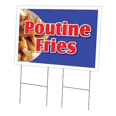 Amistad 24 x 36 in. Yard Sign & Stake - Poutine Fries AM2180128 | Zoro