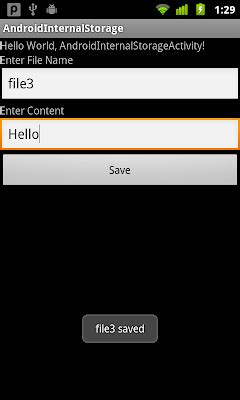 Android Studio Save File to Internal Storage 的图像结果