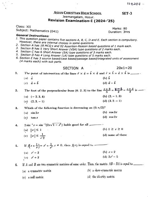 Image result for Math Question Paper