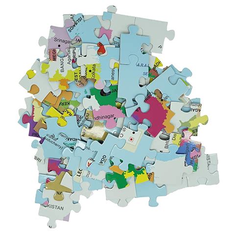 Educational India MAP Jigsaw Puzzle (99 Pieces), Play & Learn India Ma ...