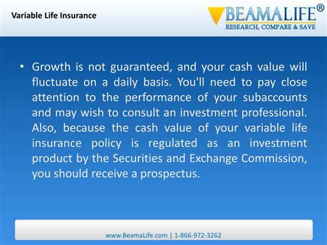 Variable Life Insurance Explained 的图像结果