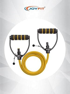 JoyFit Natural Rubber Resistance Tube With Adjustable Knob for Workout ...