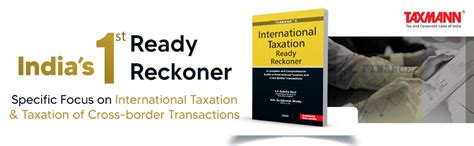 Buy Taxmann's International Taxation Ready Reckoner – India's first ...