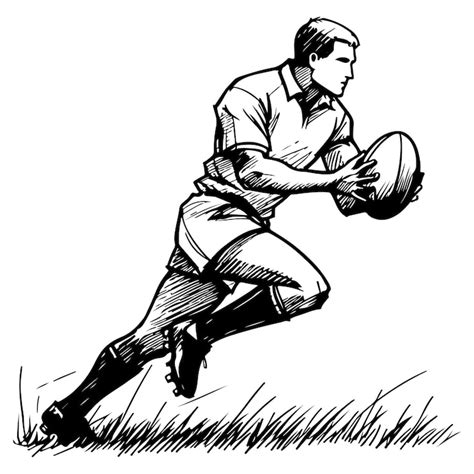 Boy playing rugby drawing Images - Free Download on Freepik