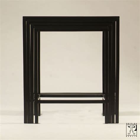 Stacking tables in the style of the Bauhaus modernism - ZEITLOS – BERLIN