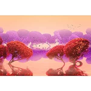 Pitaara Box Oriental Landscape | Unframed Canvas Painting for Bedroom ...