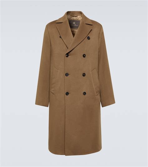 Loro Piana Winton Double-Breasted Cashmere Coat in Natural for Men ...