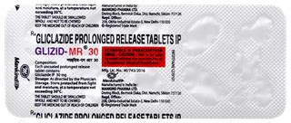 Glizid Mr 30 Tablet Pr 10 - Uses, Side Effects, Dosage, Price | Truemeds