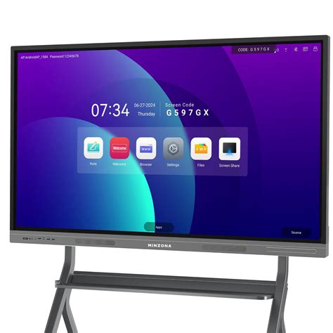 Smart Board 8 128gb Electronic Whiteboard 55 4k Uhd Touchscreen ...