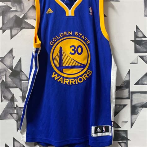 Adidas Golden state Warriors basketball jersey Size XL Blue / Yellow (s)
