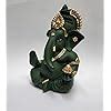 Buy Gold Art India Lord Ganesha For Car Dashboard Forest Green ...